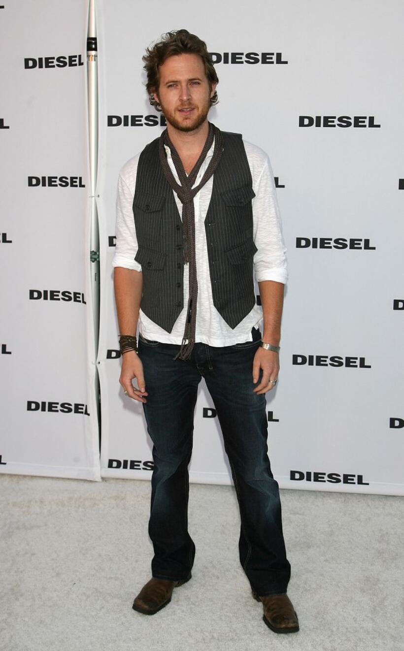 A.J. Buckley at the opening of the Melrose Place Diesel Store.