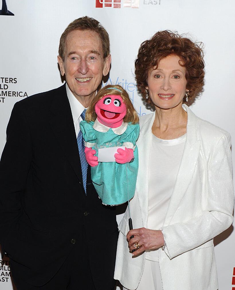Bob McGrath and Fran Brill at the 62nd Annual Writers Guild Awards in New York.
