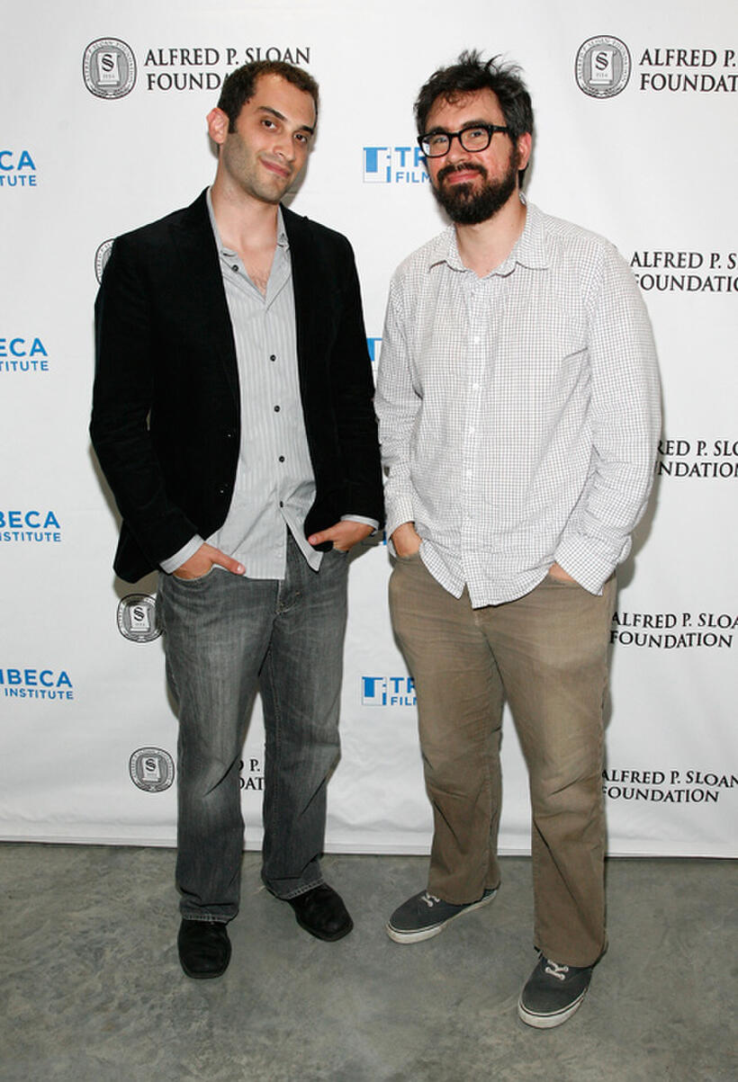 Alex Lipschultz and Andrew Bujalski at the Sloan WIP Readings & Cocktails during the 2012 Tribeca Film Festival in New York.