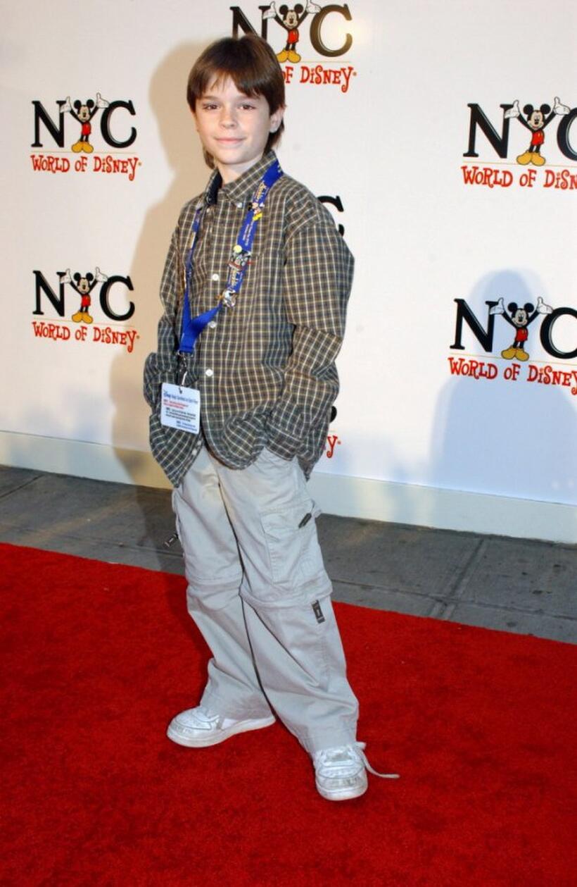 Eddie Alderson at the grand opening of the World Disney Flagship Store.