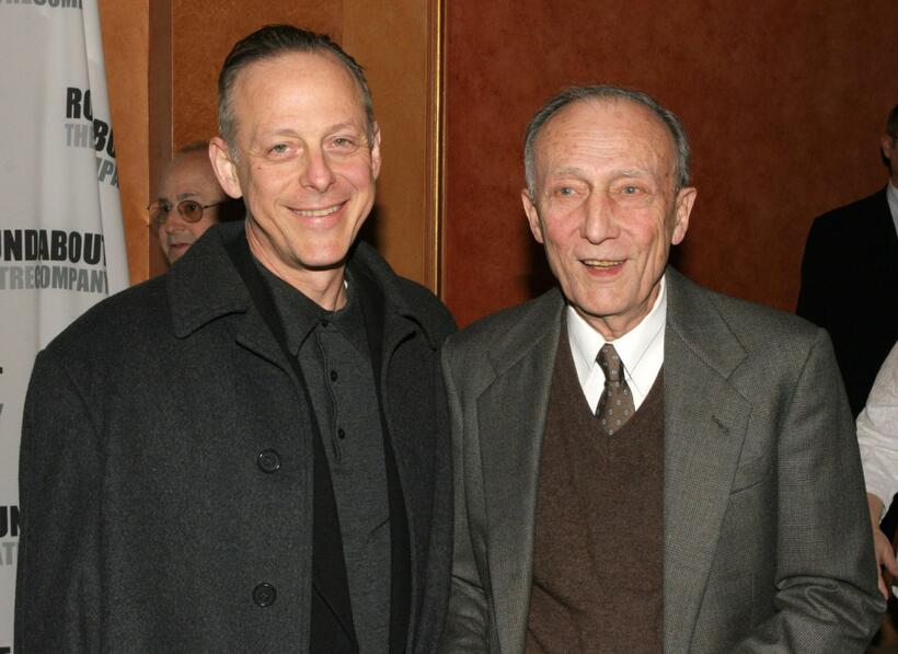 Tom Aldredge and Mark Blum attend the curtain call for the Roundabout Theatre Company's Broadway premiere of "Twelve Angry Men."