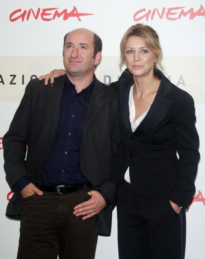 Antonio Albanese and Margherita Buy at the photocall of "Giorni E Nuvole" during the Rome Film Festival.