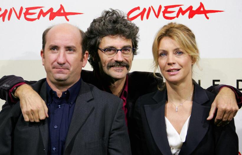 Antonio Albanese, director Silvio Soldni and Margherita Buy at the photocall of "Giorni E Nuvole" during the Rome Film Festival.