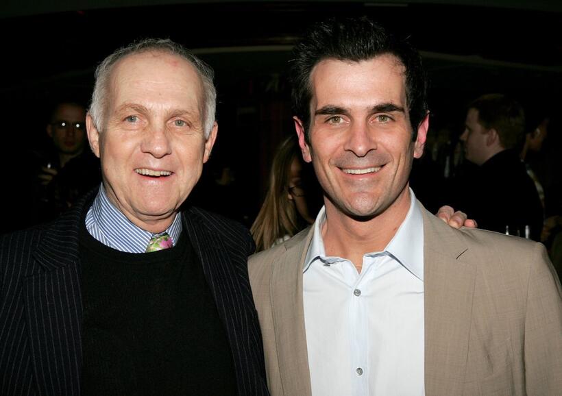 Lawrence Pressman and Ty Burrell at the opening night after party of "Show People."
