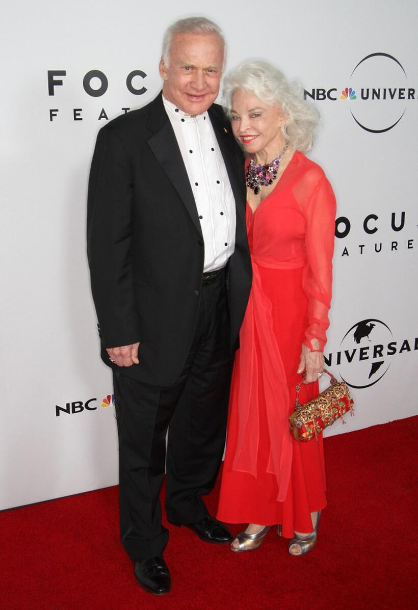 Buzz Aldrin and Lois Aldrin at the official after party of NBC, Universal Pictures and Focus Features' during the 66th Annual Golden Globe Awards.