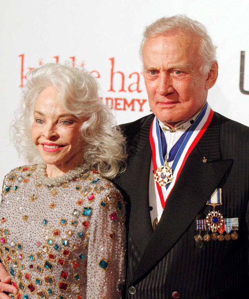Lois Aldrin and Buzz Aldrin at the 6th Annual Living Legends of Aviation Awards ceremony.