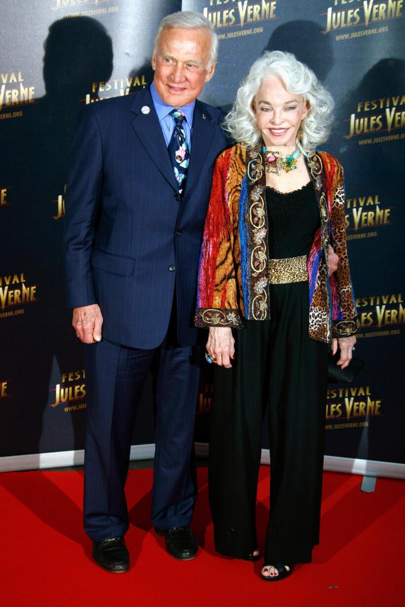 Buzz Aldrin and Lois Aldrin at the Jules Verne Adventure Film Festival.