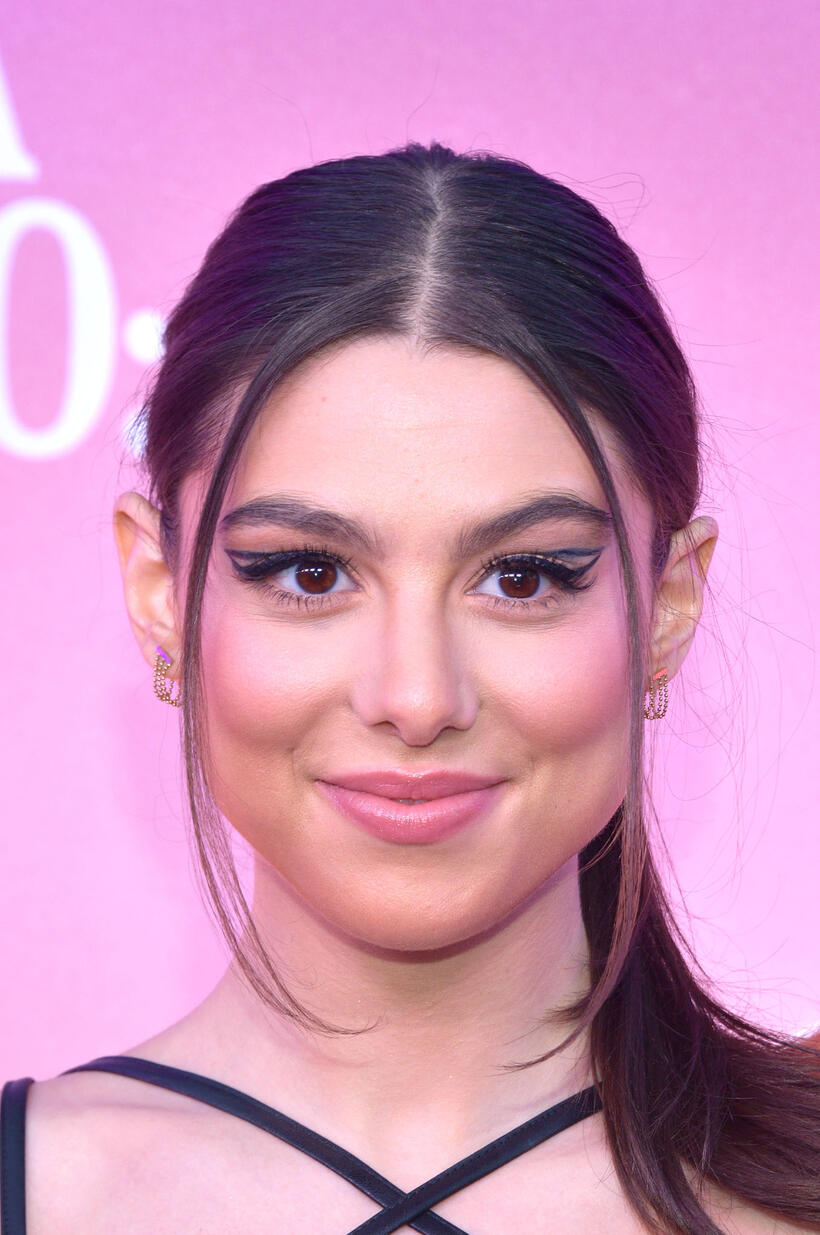 Kira Kosarin at the premiere of "Olivia Rodrigo: Driving Home 2 U (A Sour Film)" in Los Angeles.