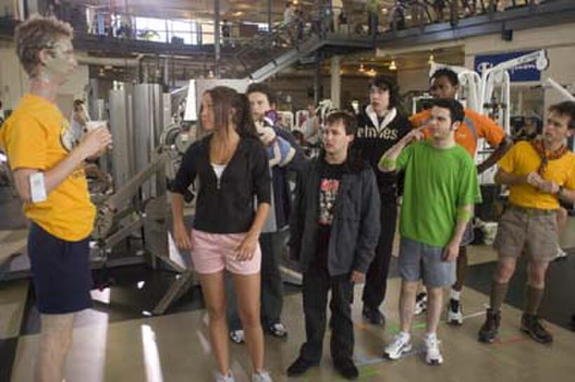 Jeremy Howard, Amanda Bynes, Adam Hendershott, Danny Strong, Jack Carpenter, Samm Levine, Donte Bonner and Arnie Pantoja in "Sydney White."