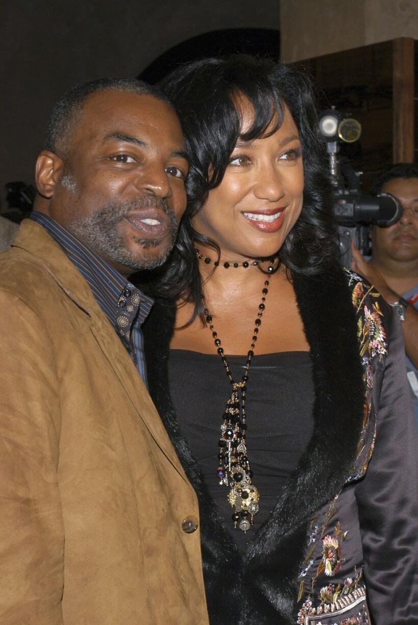 Levar Burton and his wife Stephanie Cozart Burton at the "Star Trek: Enterprise' Finale Party" Finale Party.