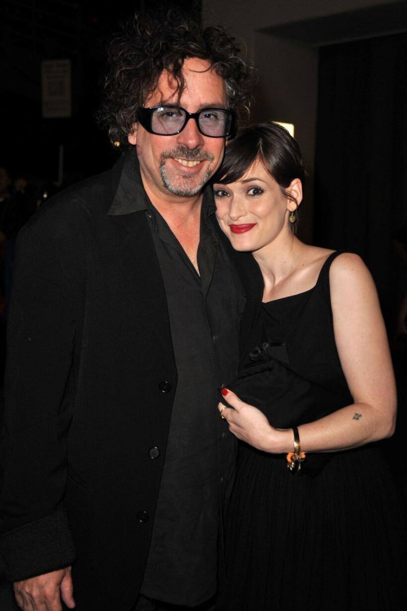 Tim Burton and Winona Ryder at the Spike TV's 2008 Scream Awards.
