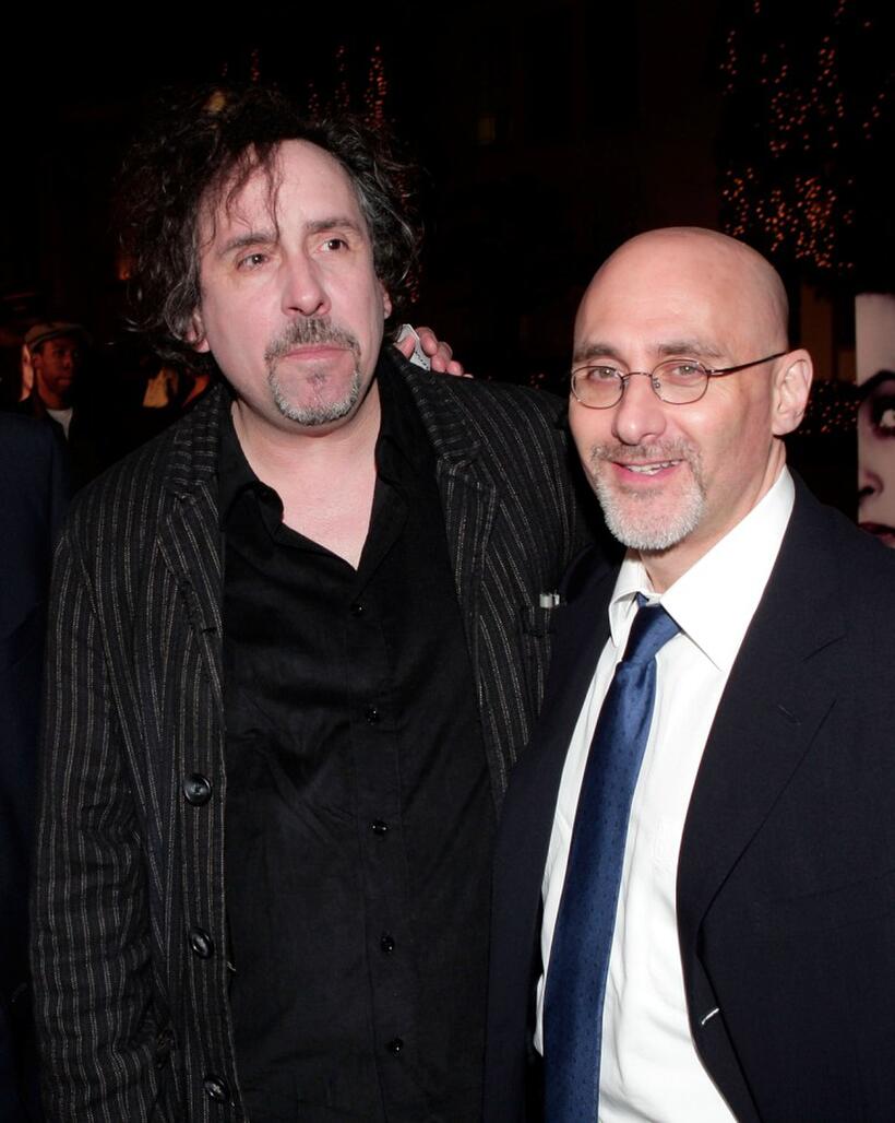 Tim Burton and Jeff Robinov at the special screening of "Sweeney Todd."