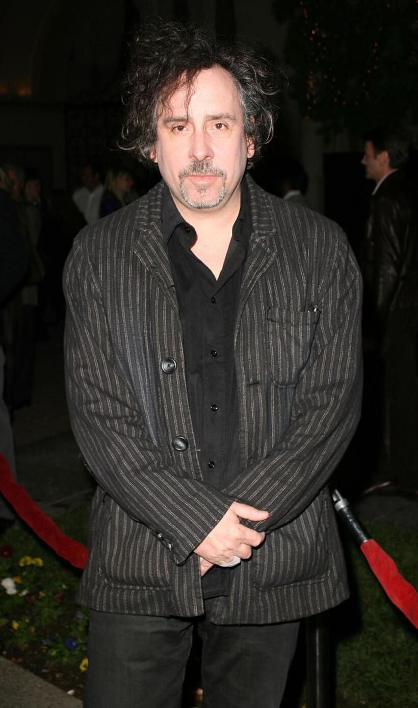Tim Burton at the special screening of "Sweeney Todd."