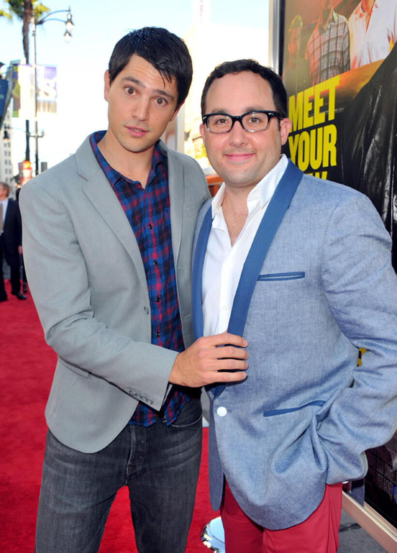 Nicholas D'Agosto and P.J. Byrne at the California premiere of "Horrible Bosses."