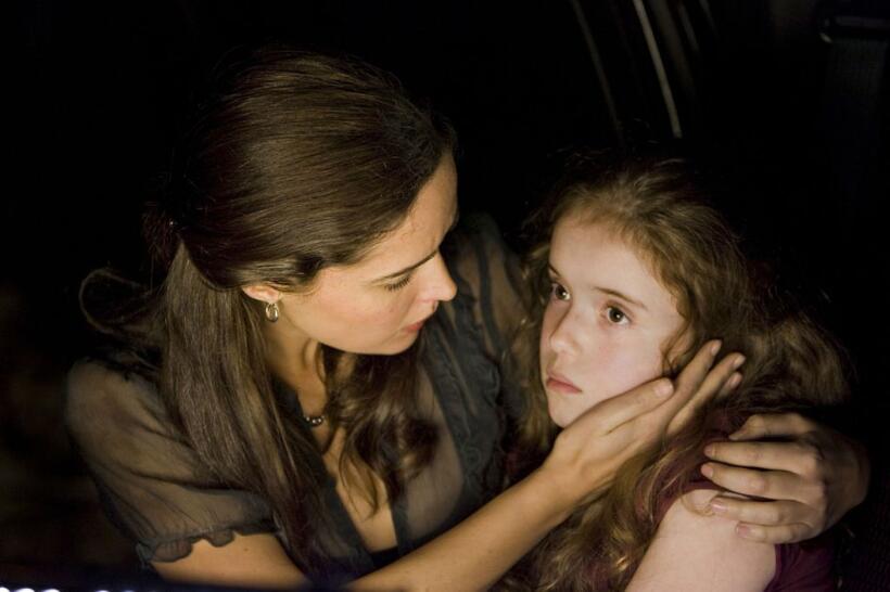 Rose Byrne and Lara Robinson in "Knowing."