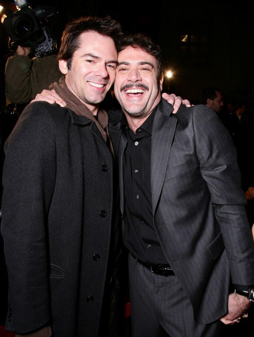 Billy Burke and Jeffrey Dean Morgan at the premiere of "P.S. I Love You."