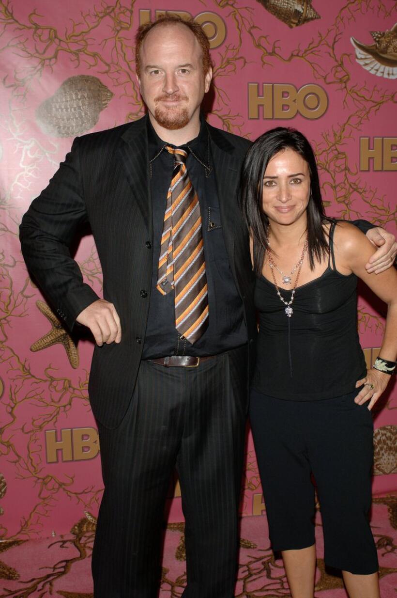 Louis C.K. and Pamela Adlon at the HBO Post Emmy Party.