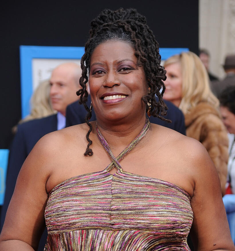 Carlease Burke at the California premiere of "Prom."