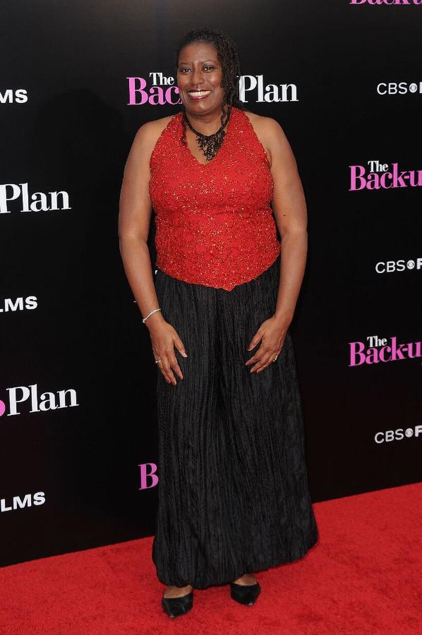 Carlease Burke at the premiere of "The Back-up Plan."