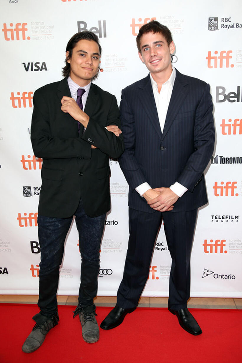 Kiowa Gordon and Adam Butcher at the Canada premiere of "The Lesser Blessed" during the 2012 Toronto International Film Festival.