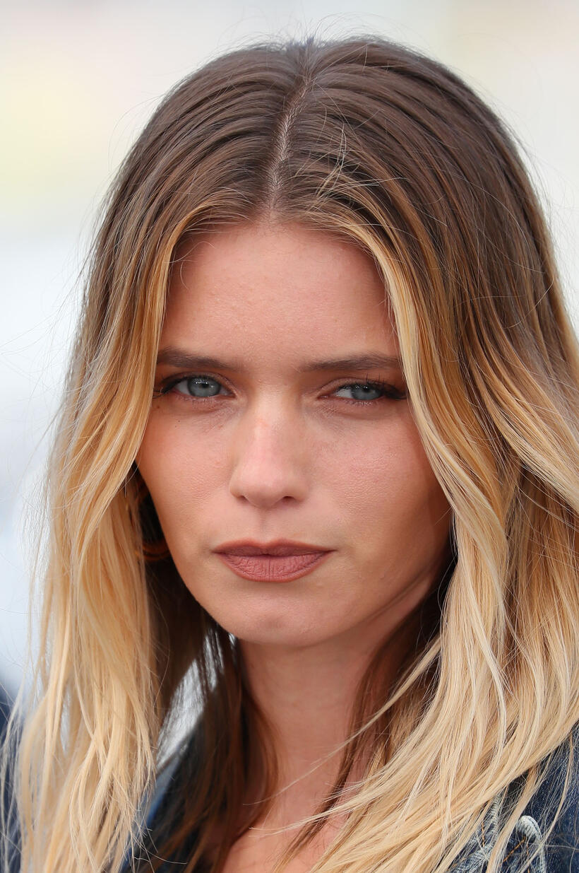 Abbey Lee at the "Horizon: An American Saga" photocall during the 77th annual Cannes Film Festival.