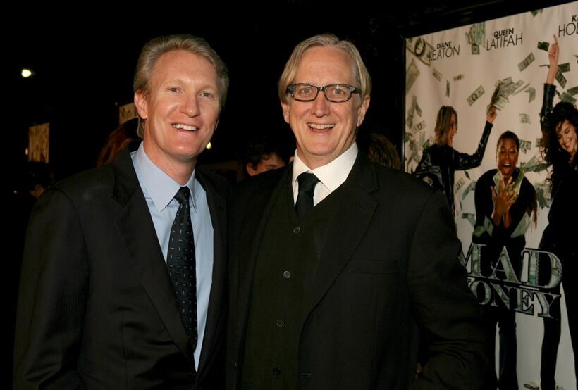 Chris McGurk and T-Bone Burnett at the premiere of "Mad Money."