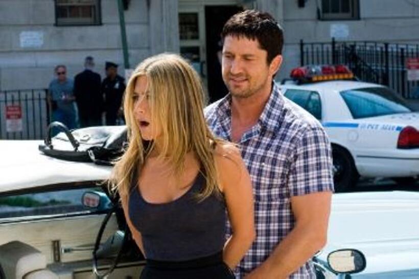 Jennifer Aniston and Gerard Butler in "The Bounty Hunter."