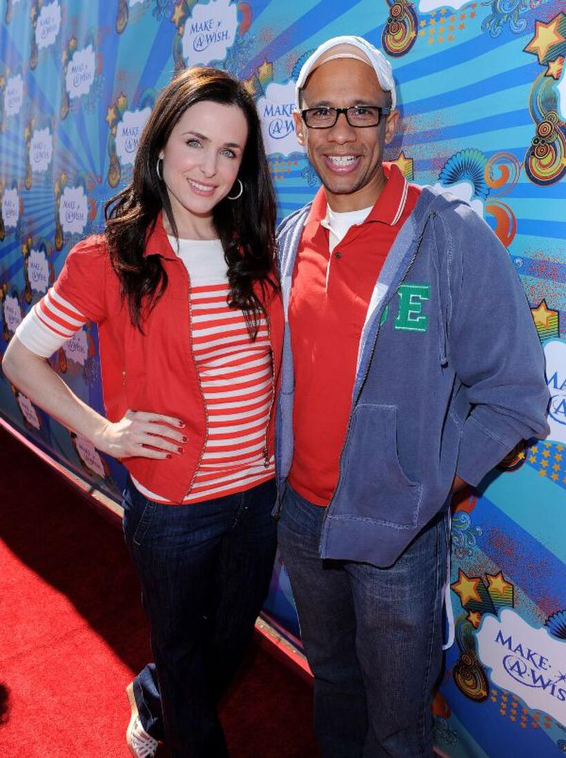 Danielle Bisutti and Ron Butler at the Make-A-Wish Foundation event.