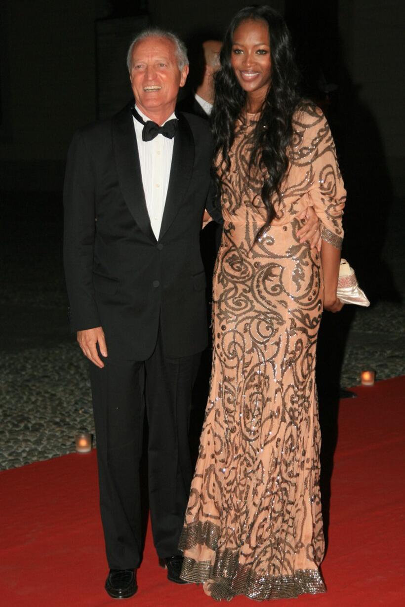 Naomi Campbell at the dinner after the ballet "Thanks Gianni with Love."