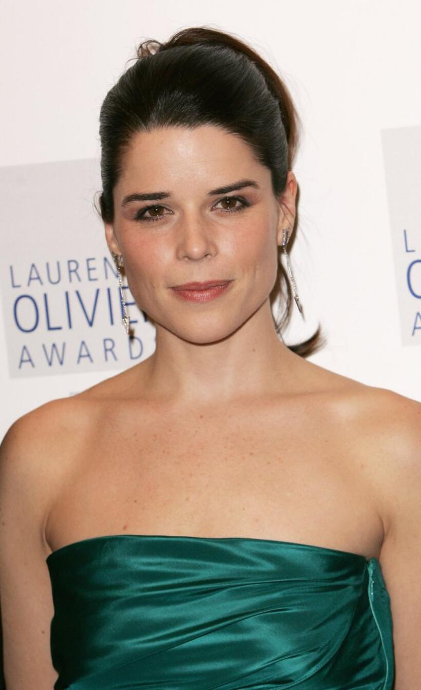 Neve Campbell at the Laurence Olivier Awards.