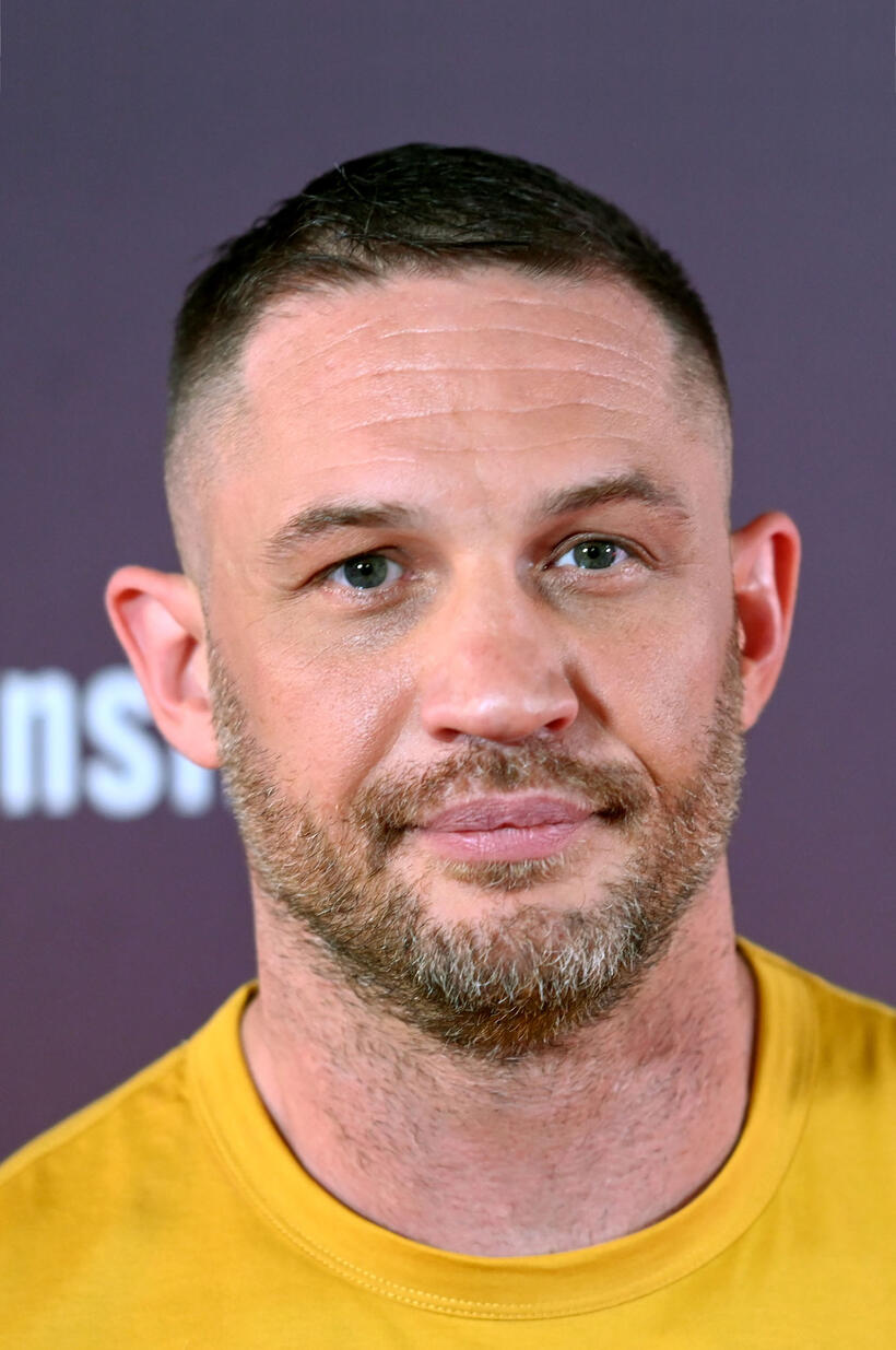 Tom Hardy at the "Venom: Let There Be Carnage" launch in London.