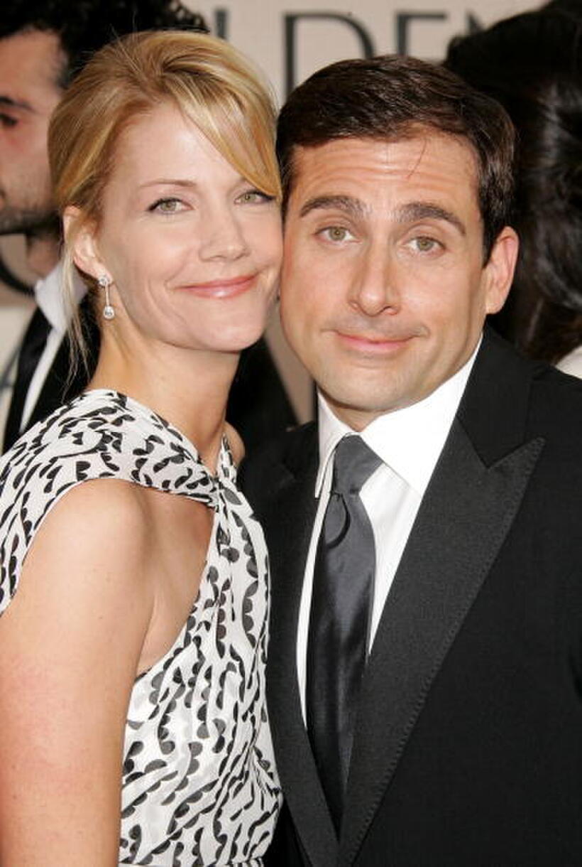 Steve Carell and wife Nancy Walls at the 63rd Annual Golden Globe Awards in Beverly Hills.
