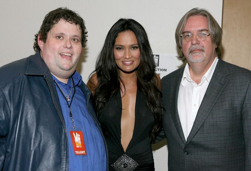 Tia Carrere, Matt Groening and Ralphie May at the Spike TV's 2007 "Video Game Awards".