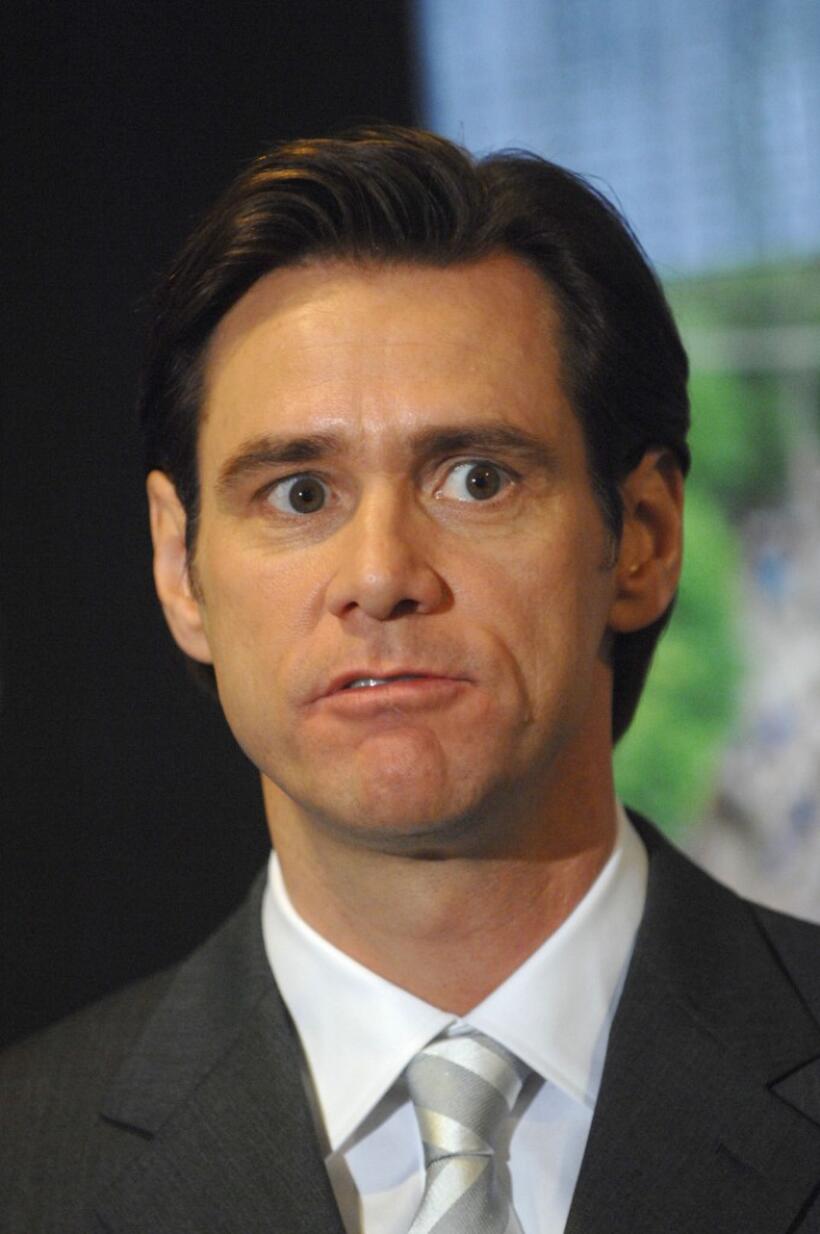 Jim Carrey at the press conference for the UN Security Council.