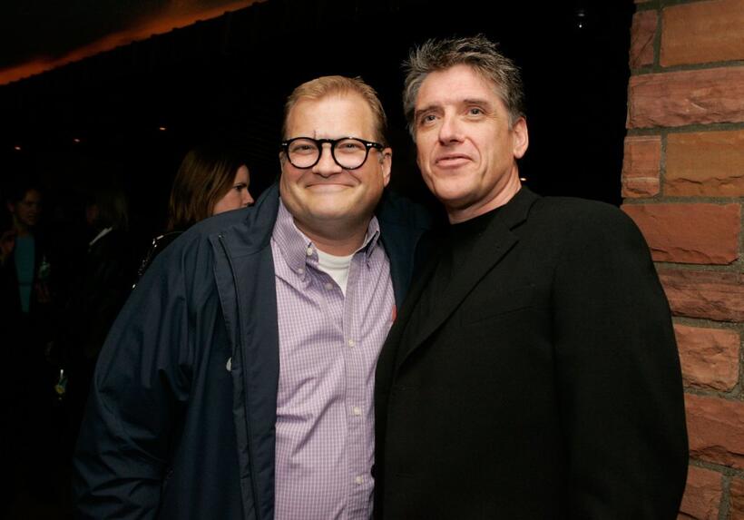 Drew Carey and Craig Ferguson at the launch party of "Between The Bridge and the River."