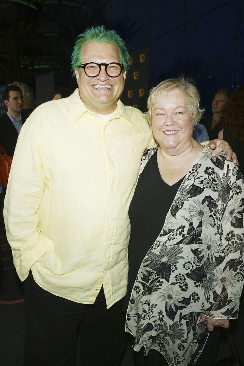 Drew Carey and Kathy Kinney at the WB Network's 2004 All Star Summer Party.