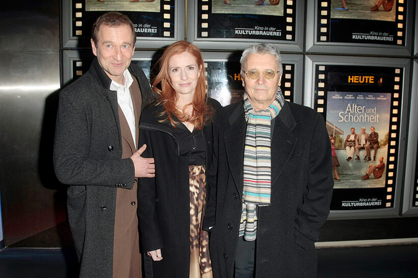Peter Lohmeyer, Sibylle Canonica and Henry Huebchen at the premiere of "Age And Beauty."