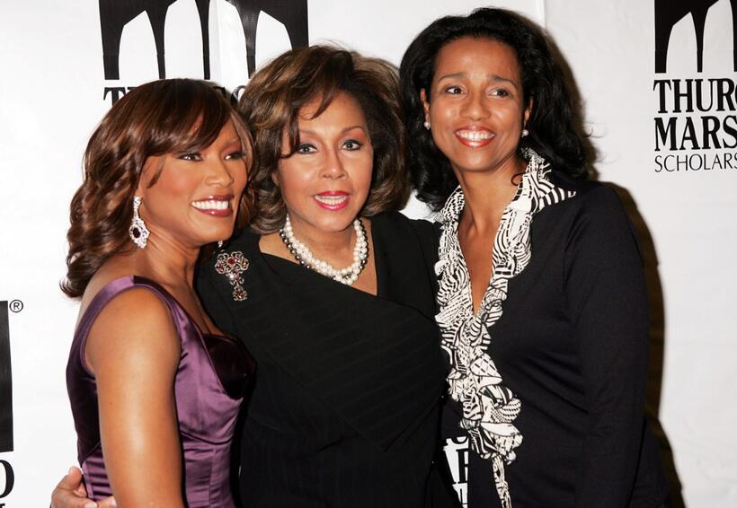 Diahann Carroll, her daughter Suzanne Kay and Angela Bassett at the Thurgood Marshall Scholarship Funds annual dinner at the Sheraton New York Hotel.