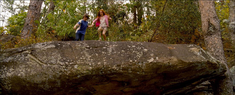 Chandler Canterbury and Annalise Basso in "Standing Up."