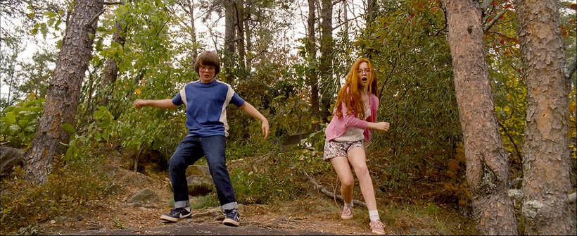 Chandler Canterbury and Annalise Basso in "Standing Up."