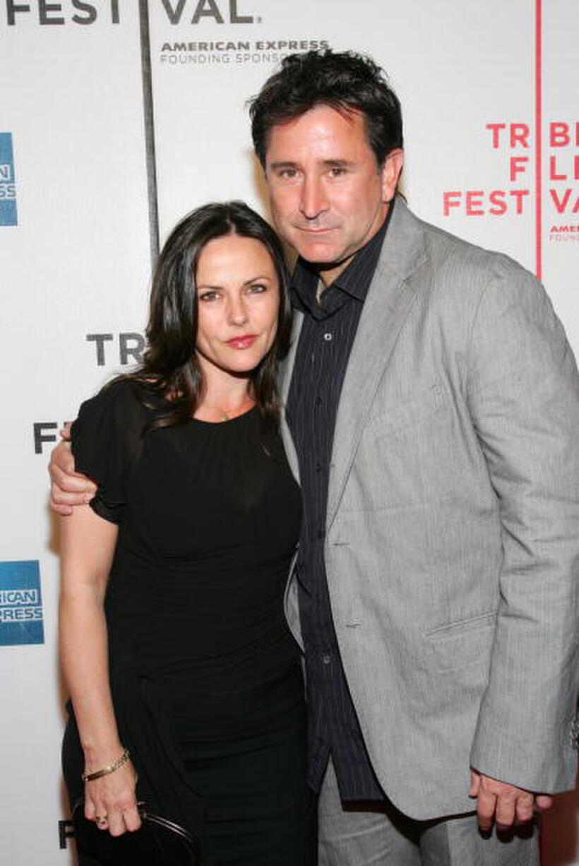 Gia Carides and Anthony LaPaglia at the premiere of "The Architect" during the 5th Annual Tribeca Film Festival.