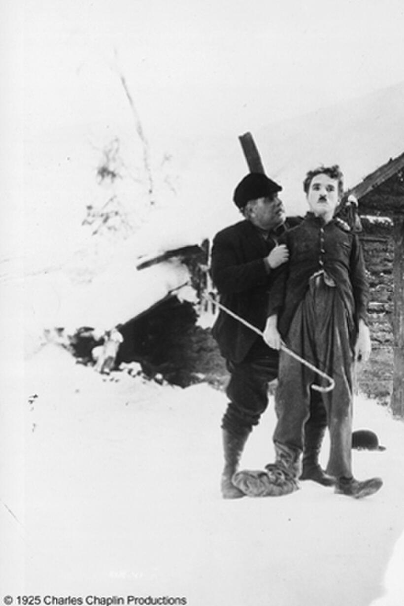 A scene from the film THE GOLD RUSH.