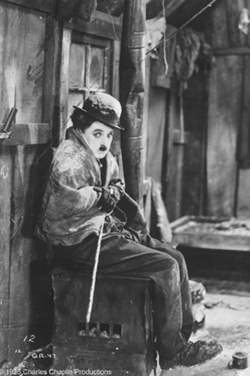 A scene from the film THE GOLD RUSH.
