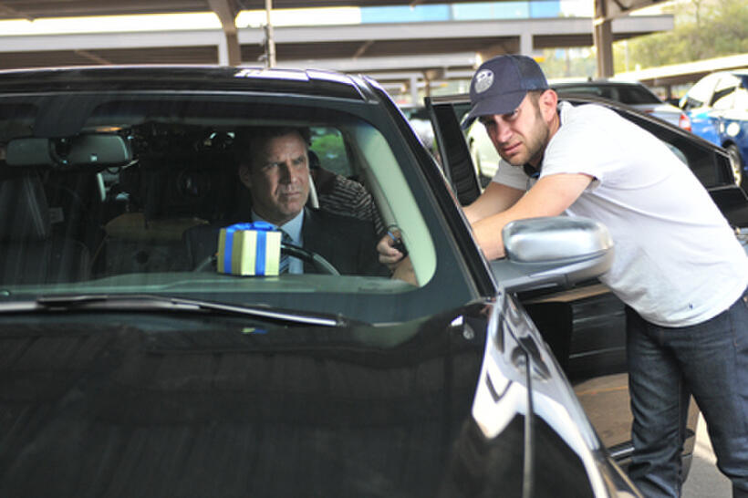 Will Ferrell and Dan Rush on the set of ``Everything Must Go.''