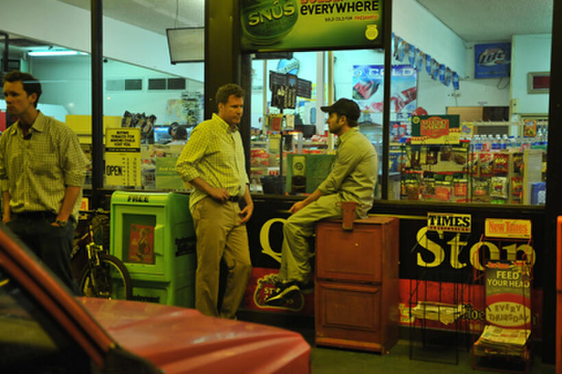 Will Ferrell and Dan Rush on the set of ``Everything Must Go.''