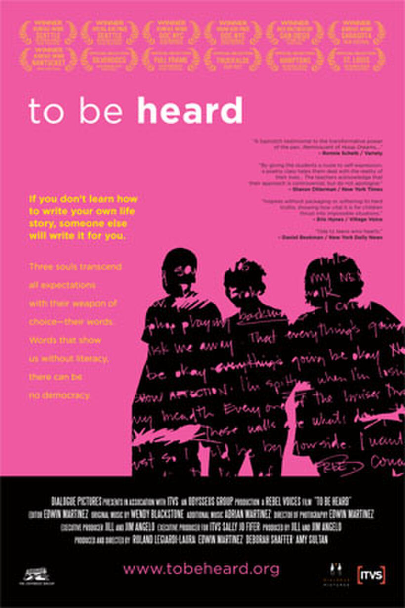 Poster art for "To Be Heard."