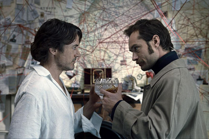 Robert Downey Jr. and Jude Law in "Sherlock Holmes: A Game of Shadows."