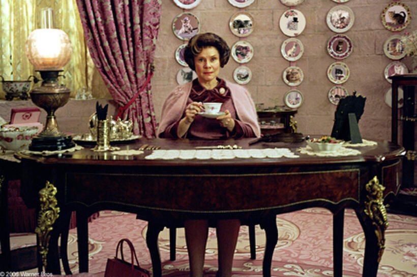 Imelda Staunton as the incompetent defense against the dark arts professor Dolores Umbridge in "Harry Potter and the Order of the Phoenix."