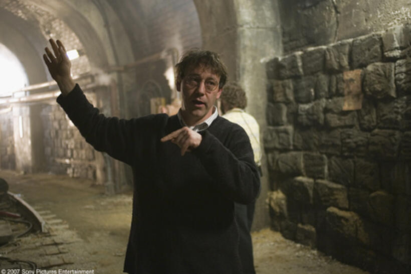 Director Sam Raimi on the set of "Spider-Man 3."