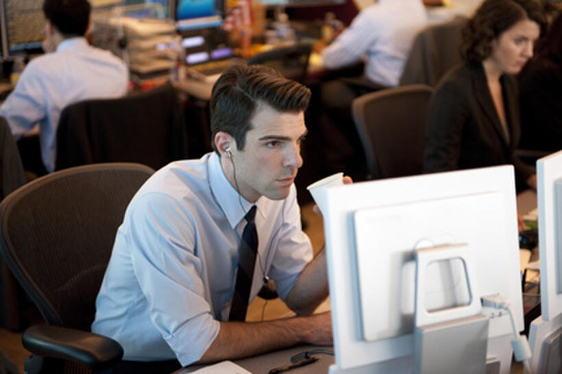 Zachary Quinto as Peter Sullivan in ``Margin Call.''